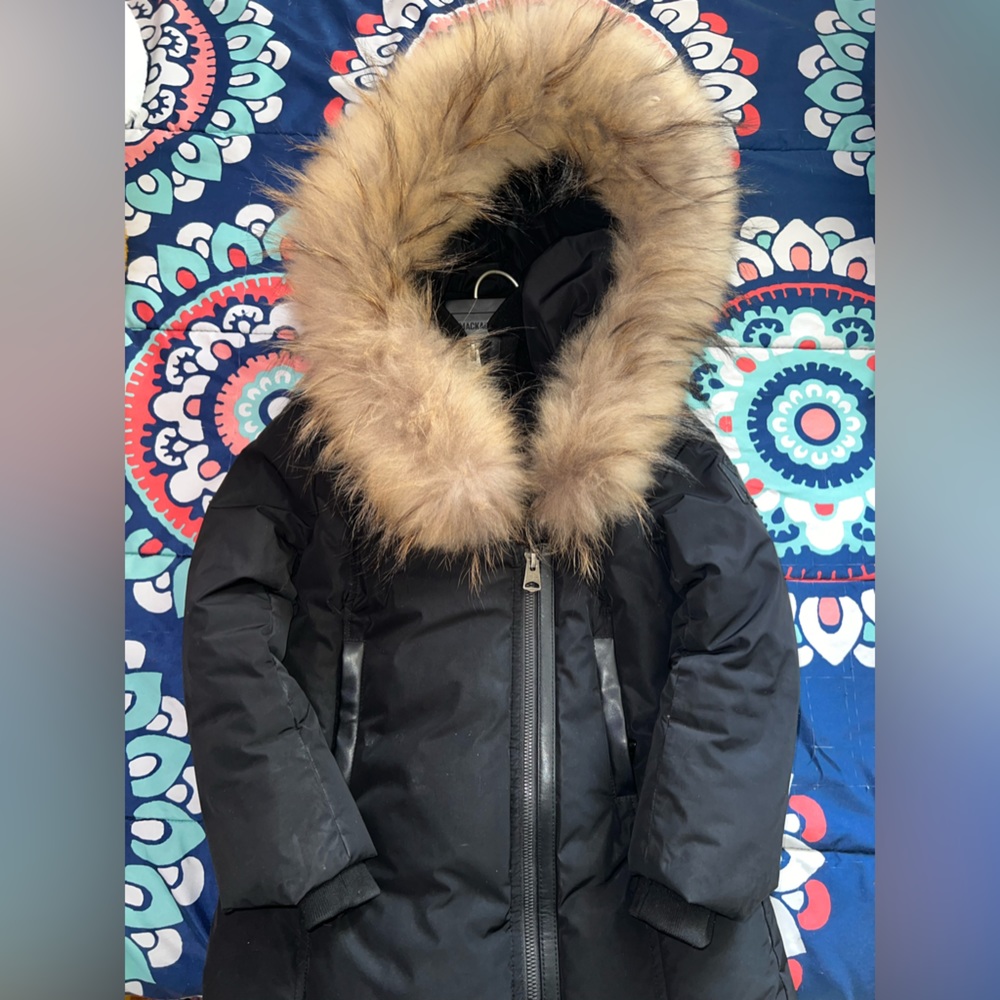 Mackage Leelee down coat with removable fur trim
